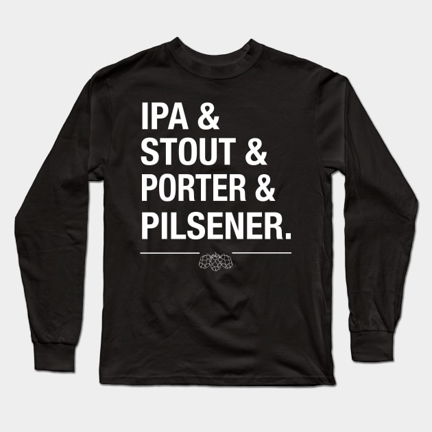 Whole lotta beer Long Sleeve T-Shirt by yanmandula